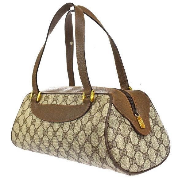 Gucci Gg Canvas Beige Canvas Handbag (Pre-Owned) - Picture 6 of 10